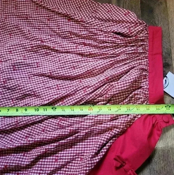 NWT Unique Vintage 2-Piece Cherry Romper & Skirt Set Size (2) XS - Picture 10 of 13